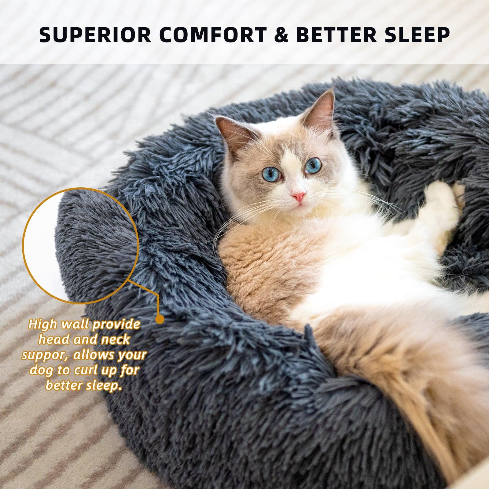 Luxury Plush Donut Pet Bed